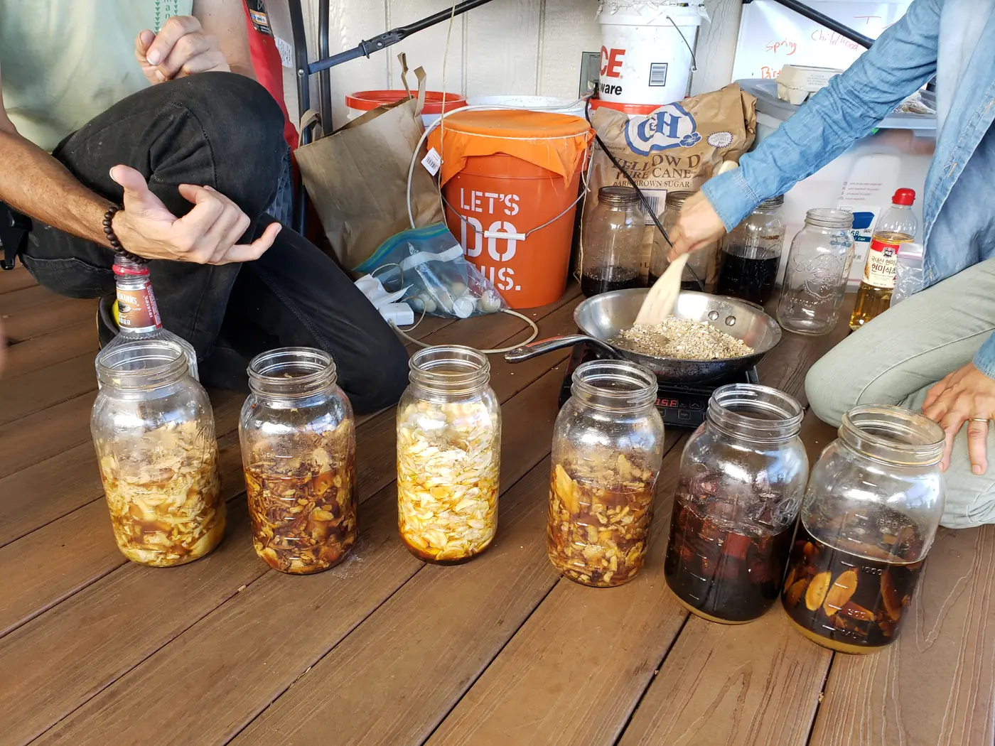Six jars started in one afternoon